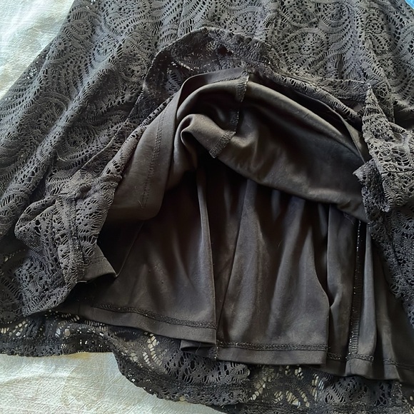 Liz Claiborne Black Lace / Crochet Knit Dress - Picture 12 of 15